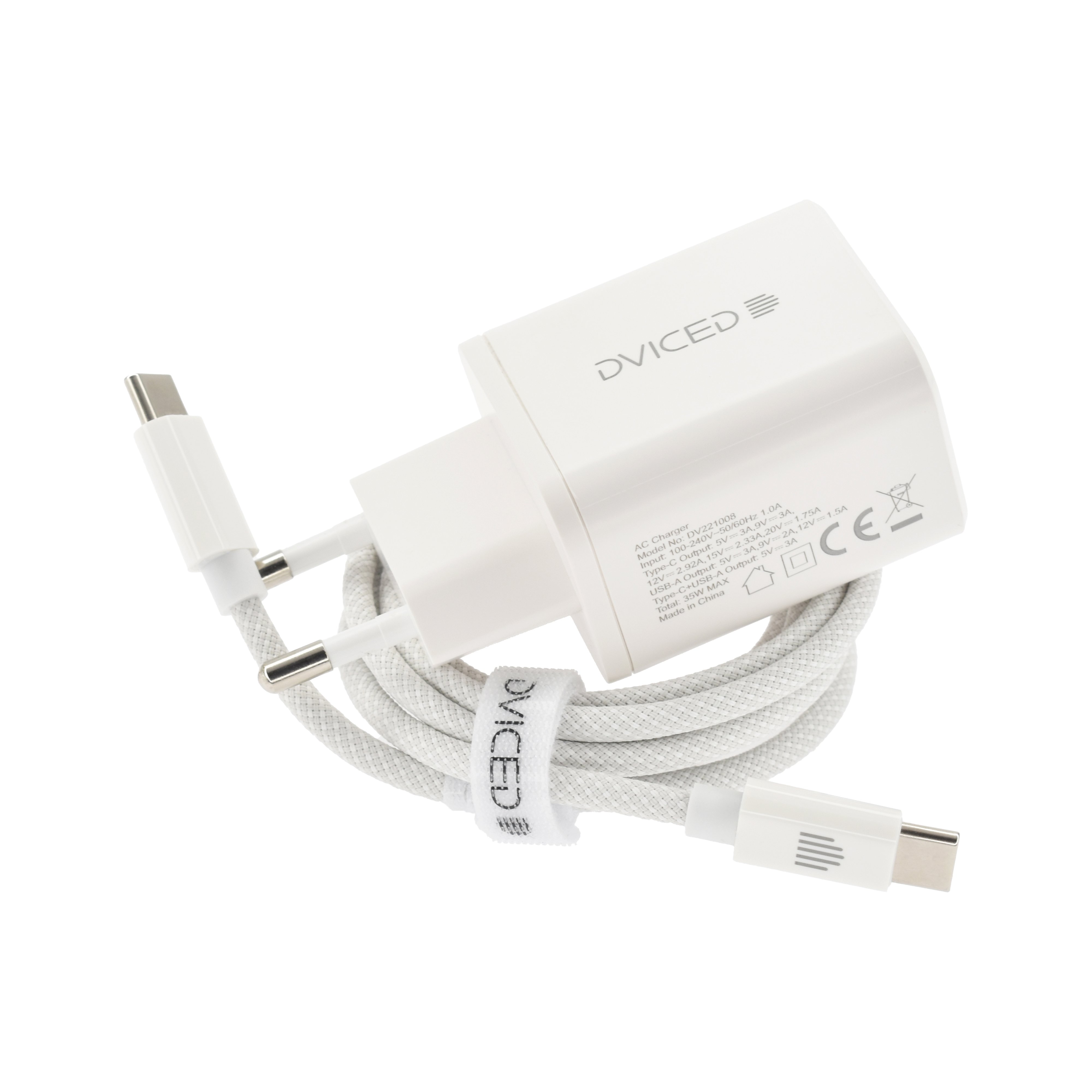 Wall charger and cable 35W GaN EU