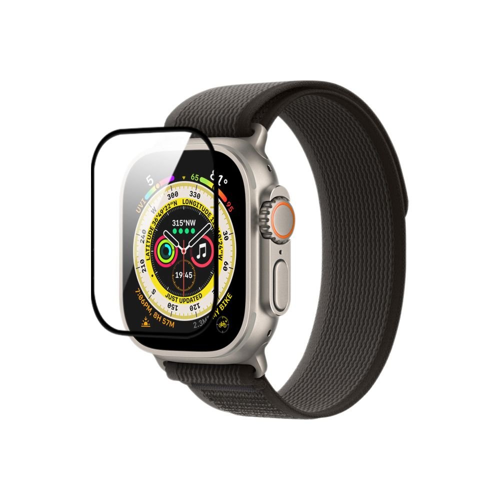 Silk print tempered glass with alignment tool for 49mm Apple Watch Silk print tempered glass with alignment tool for 49mm Apple Watch