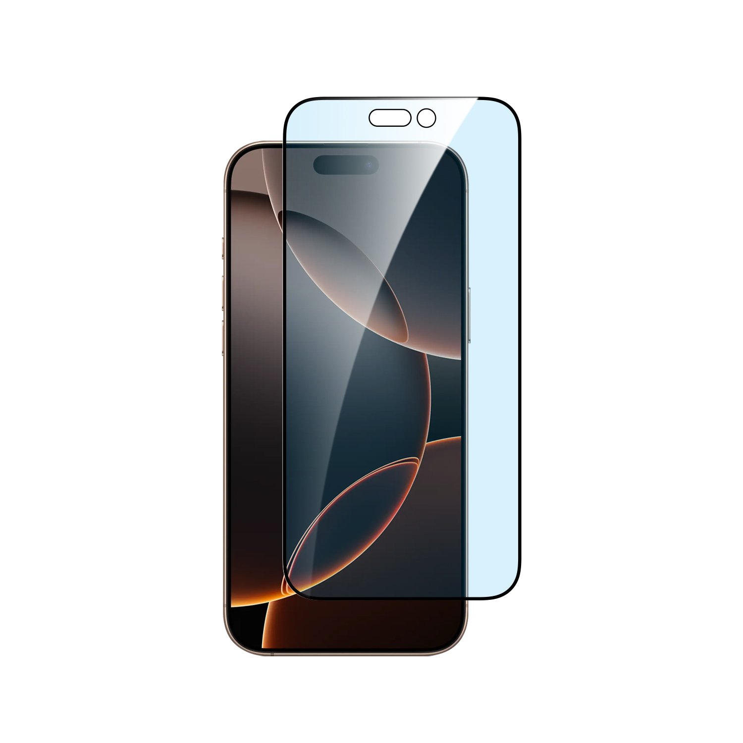 Anti-blue light tempered glass screen protector edge to edge for iPhone 16 Pro with applicator Anti-blue light tempered glass screen protector edge to edge for iPhone 16 Pro with applicator