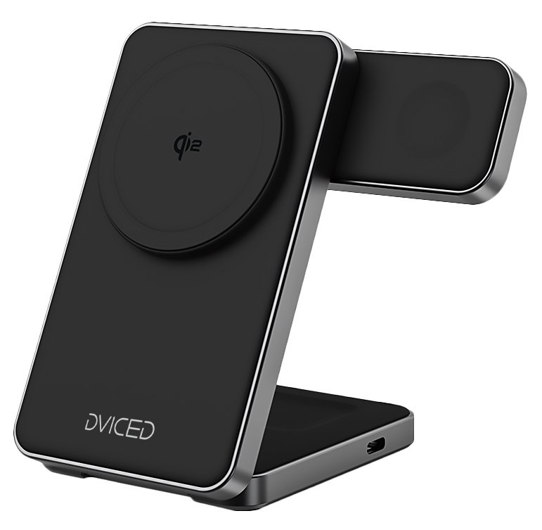 3 in 1 foldable magnetic wireless charger stand, black 3 in 1 foldable magnetic wireless charger stand, black